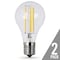 Feit Electric Feit Performance A15 E17 (Intermediate) LED Bulb Soft White 40 Watt Equivalence 2 pk BPA1540N827LED2 - alternate 5